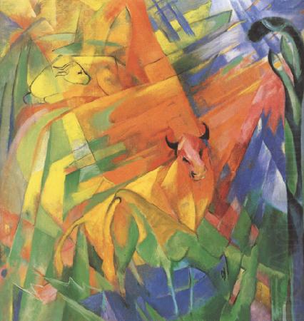 Animals in Landscape (mk34), Franz Marc